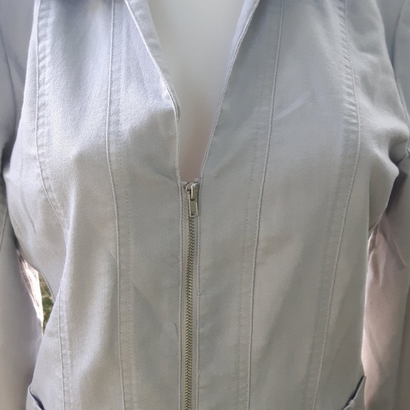 Size 4 tribal quarter sleeve Spring Summer Blazer zip-up jacket - Picture 7 of 10